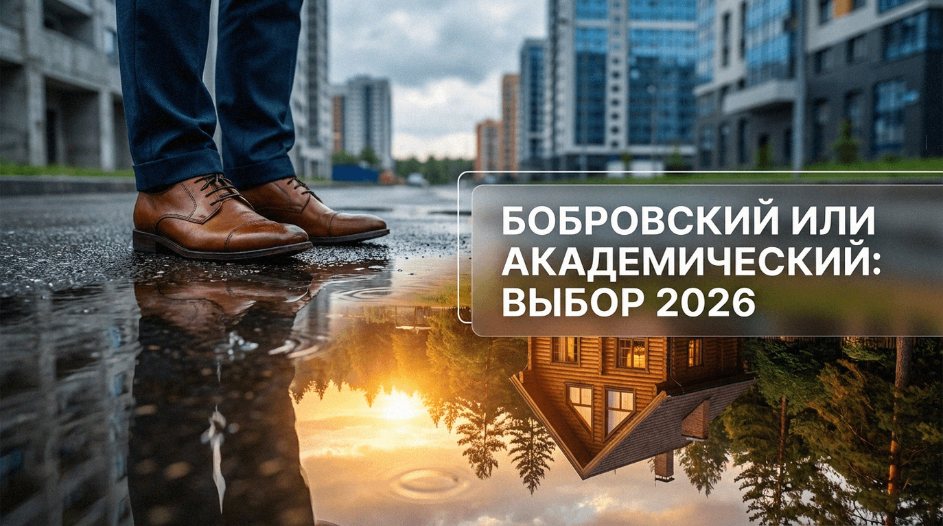 Сравнение покупки частного дома в Бобровском и квартиры в Академическом районе в 2026 году