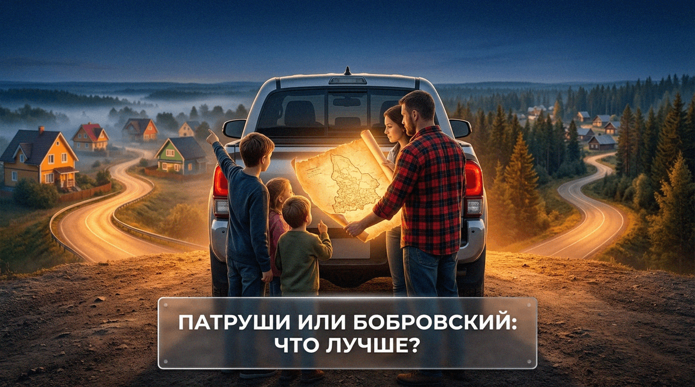 Сравнение поселков Патруши и Бобровский Свердловской области для переезда с семьей
